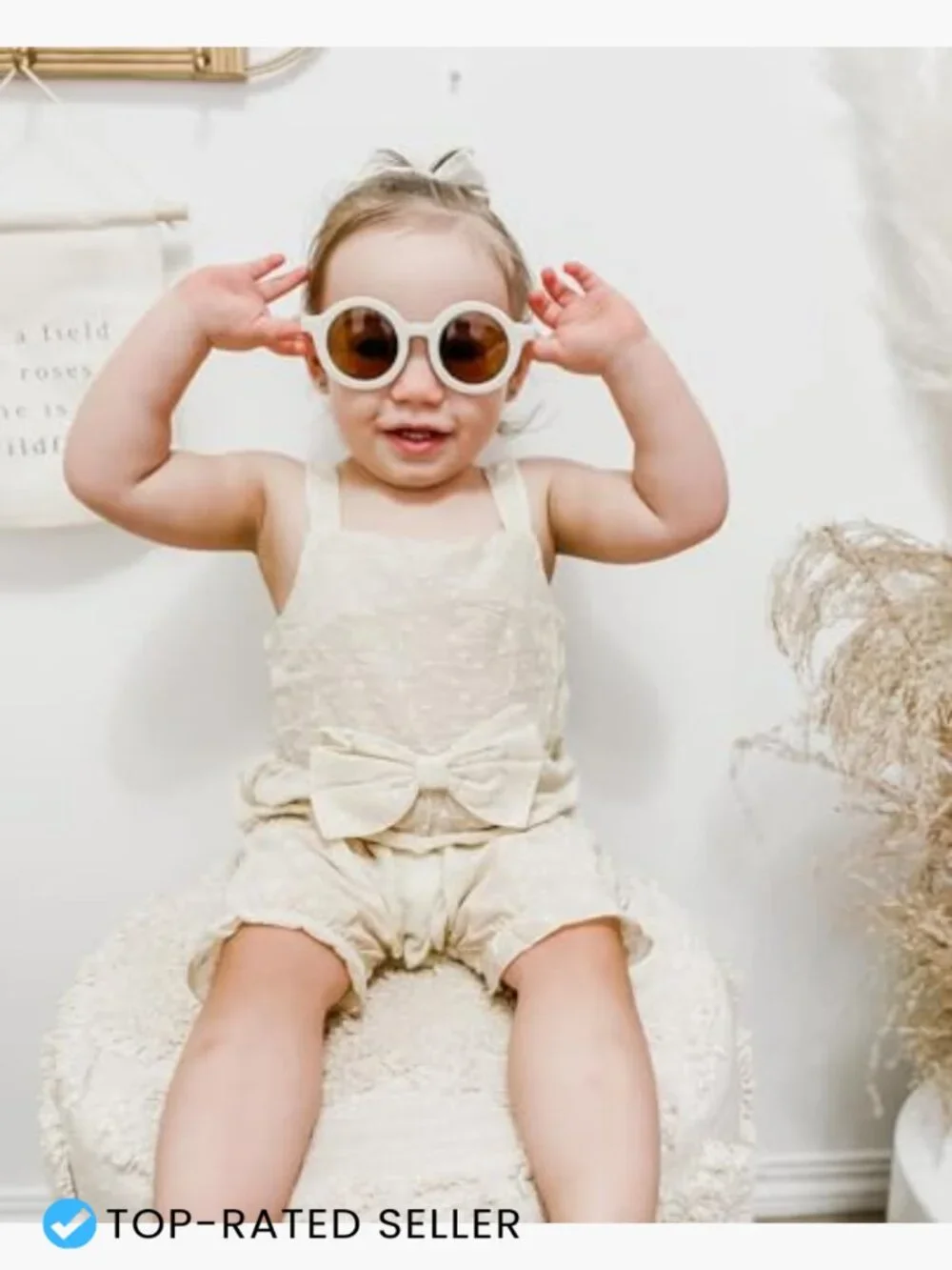 Kids Round UV400 Protection Sunglasses Retro Style Toddler Eyewear